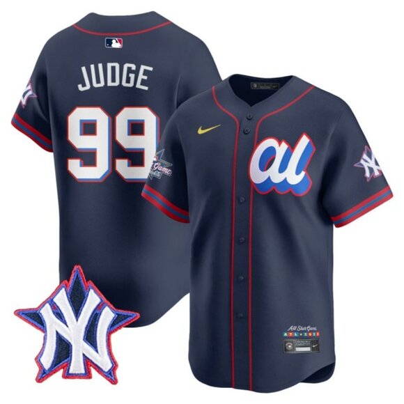Mens Youths Kids Womens Aaron Judge Navy 2025 All Star Jersey Stitched